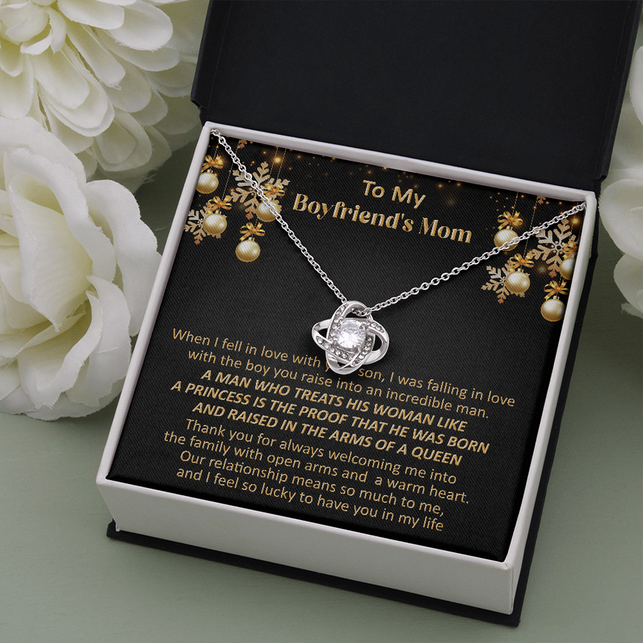 Gift For Boyfriend's Mom Christmas - Welcome Me - Love Knot Necklace
