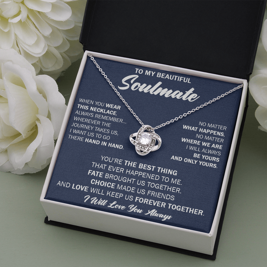 Gift For Your Soulmate Christmas - Forever Together - Love Knot Necklace