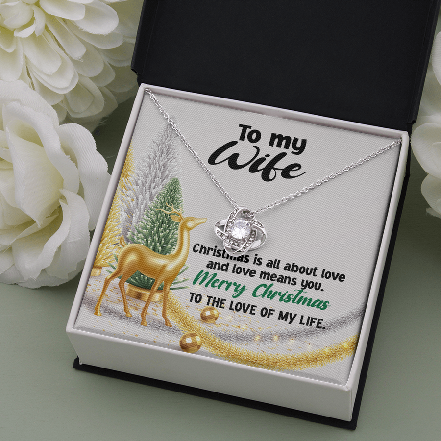 To My Wife Necklace, Jewelry For My Wife, Sentimental Gifts, Necklace For Wife, Christmas Gifts, Necklace Gift Box, Message Card Necklace for wife