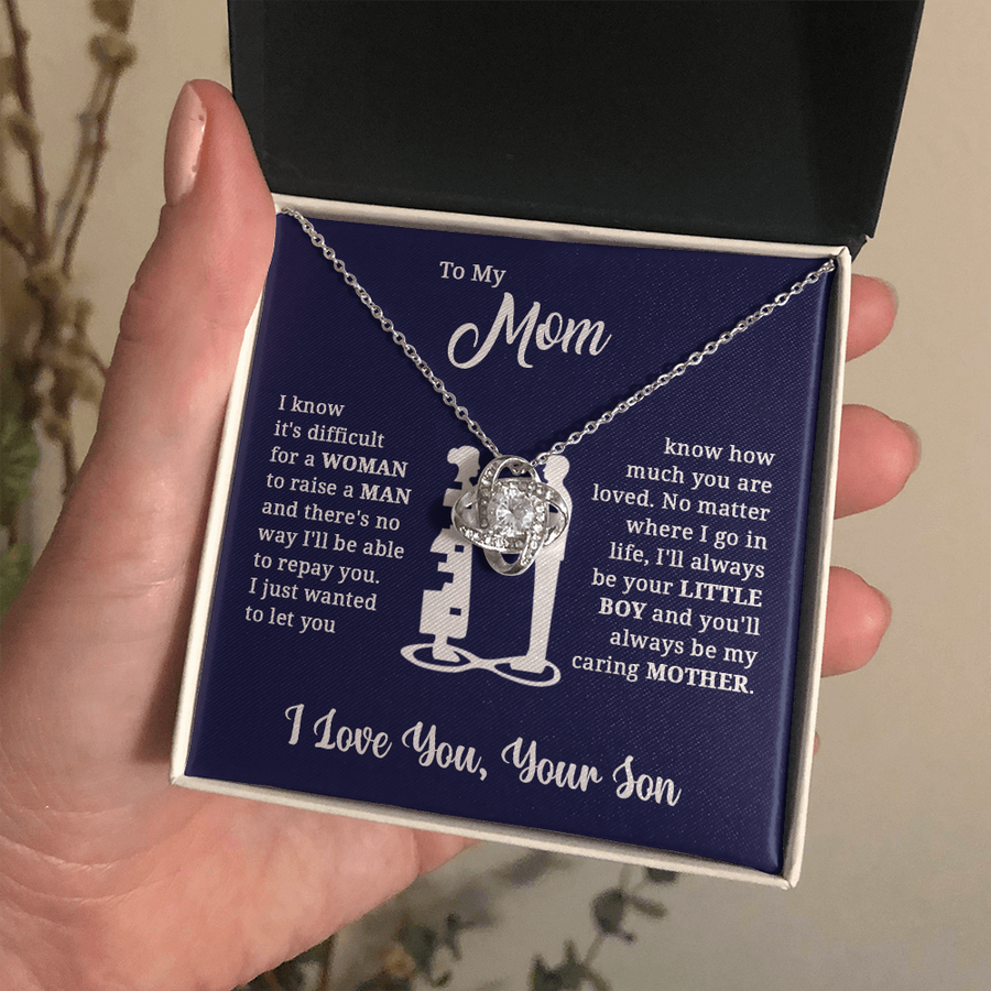 To My Mom Necklace, Gift For Mom From Son, Mom Birthday, Anniversary Gift, Christmas Gift