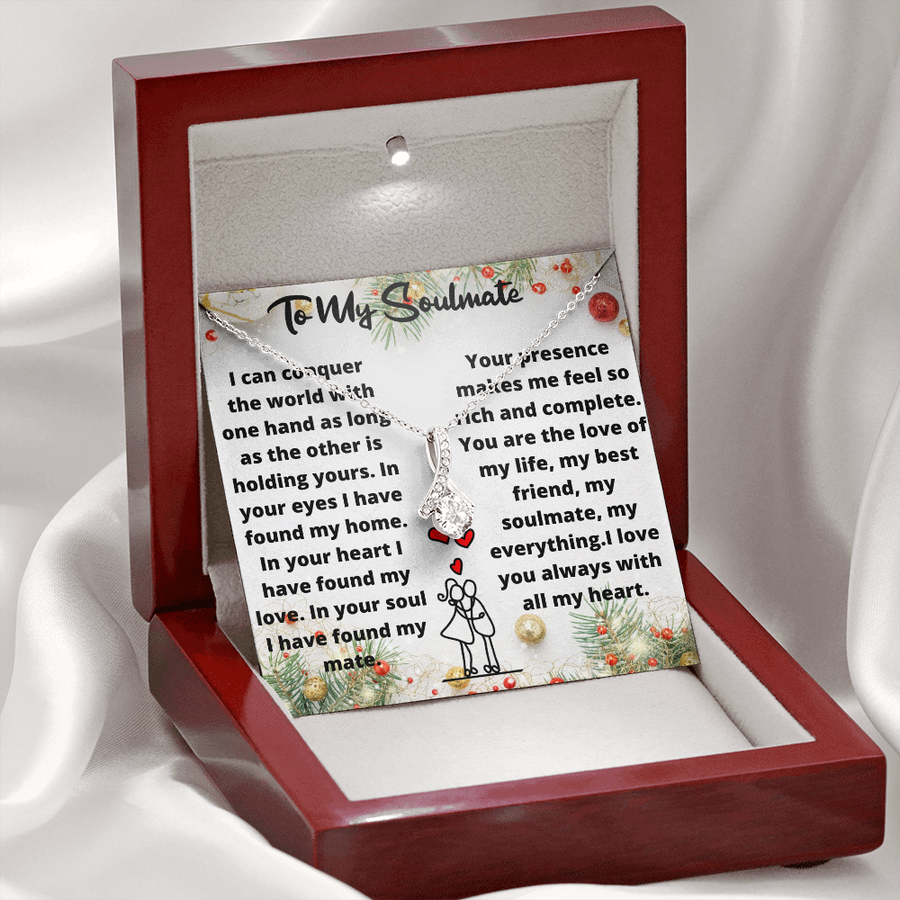 My Home In Your Heart Sparkly Pendant Necklace
