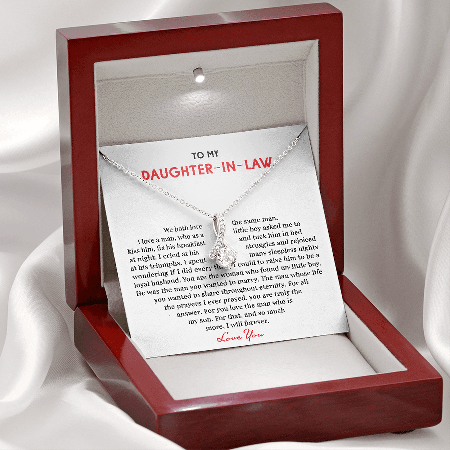 To My Daughter-in-law - The Universe - Alluring Beauty Necklace Daughter In Law Gift From Mother In Law, Birthday, To Our Daughter-in-law Gift On Wedding Day, Future Daughter In Law Christmas/wedding Gift For Bride From Mother & Father In Law