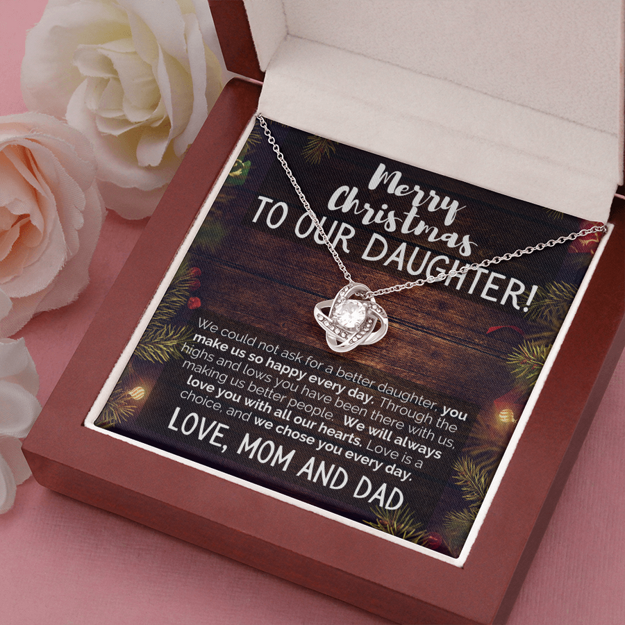 Merry Christmas to Our Daughter - Beautiful Necklace Gift
