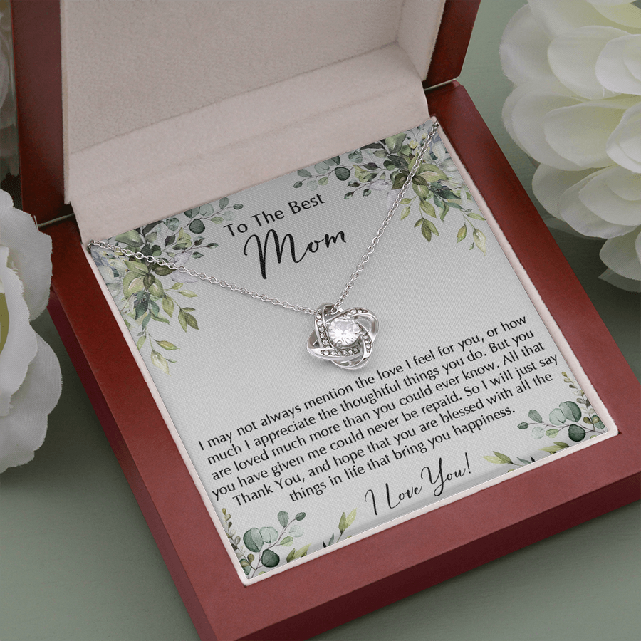 To My Best Mom Necklace, Gift For Mom, Present For Mom, Gifts from Son or Daughter