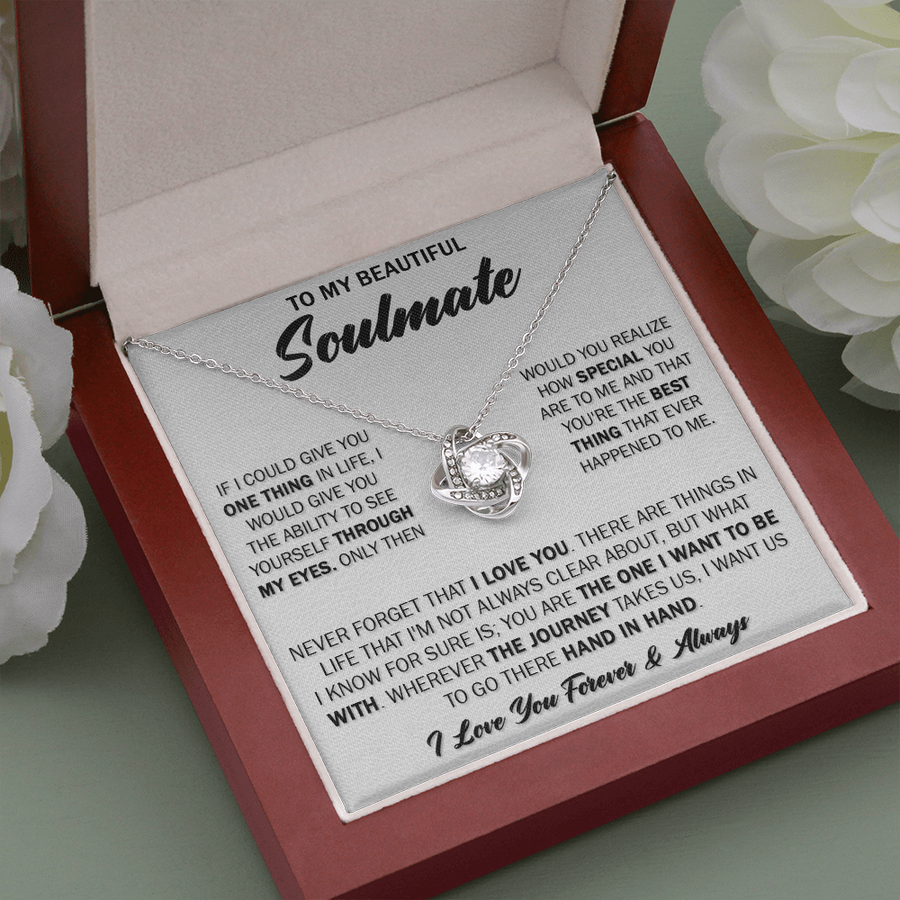 Gift For Soulmate - Forget - Love Knot Necklace