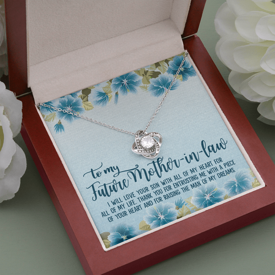 Love Knot Necklace for Future Mother in Law Christmas Gift to My Future Mother-in-law Gift for Mother's Day Present for Mil Birthday Gift