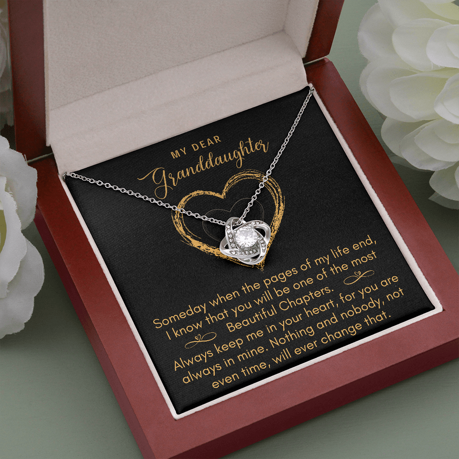 Love Knot, to My Granddaughter Gift From Grandmother, Grandma and Granddaughter Necklace, Granddaughter Christmas Gift, Granddaughter - Granddaughter Gifts, Granddaughter Necklace, Granddaughter Jewelry