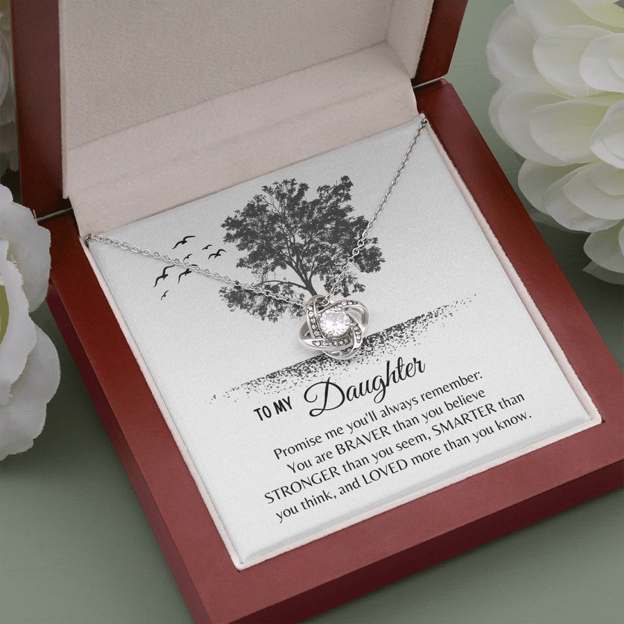Cadeau pour une fille de la part de son père - Tu es plus courageuse que tu ne le crois, plus forte que tu ne le parais Collier