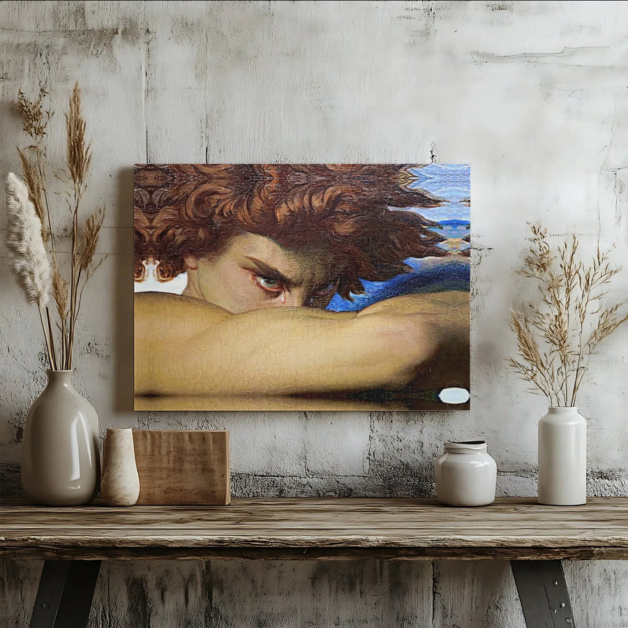 Fallen Angel Canvas Wall Art | Alexandre Cabanel Painting Reproduction | Premium Matte Canvas | Dark Academia Home Decor Gift