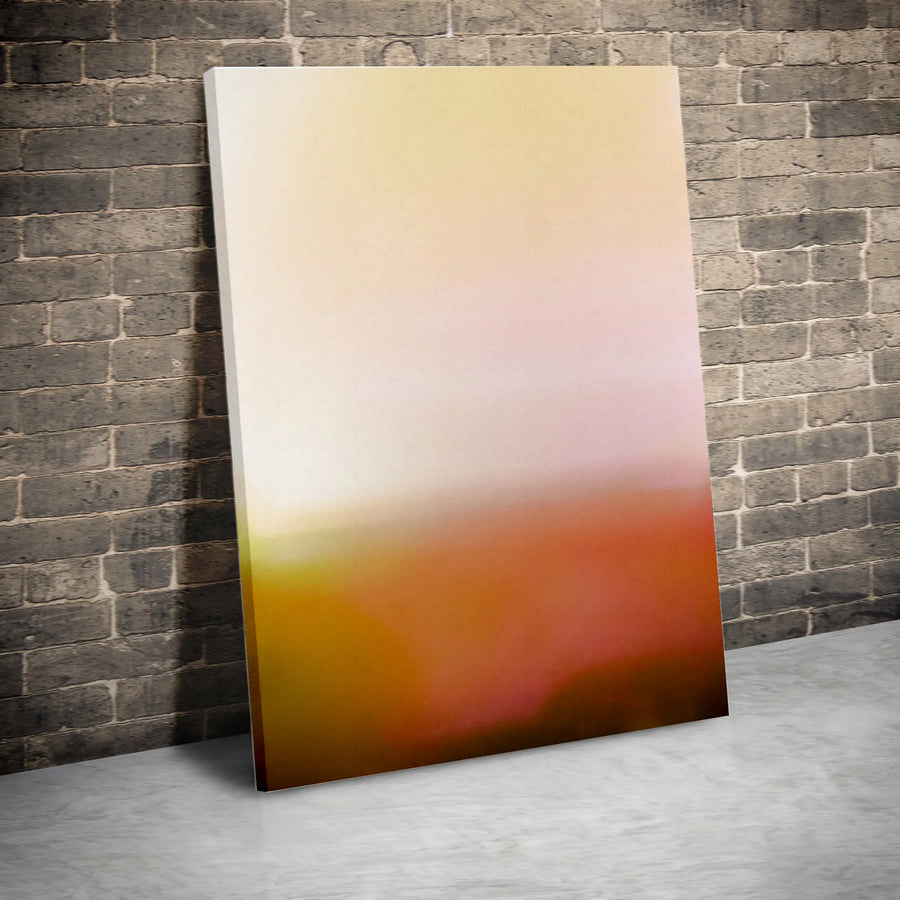 Abstract Gradient Canvas Wall Art | Warm Ombre Color Field Design | Premium Frameless Gallery Wrap | Modern Minimalist Home Decor Gift