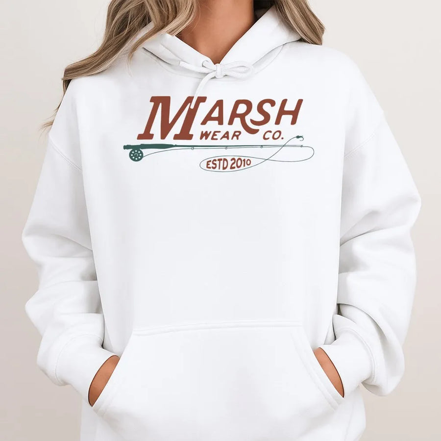 Fly Fishing Hoodie | Vintage Angler Graphic Pullover | Premium Cotton Blend | Gift For Fisherman And Outdoor Enthusiast