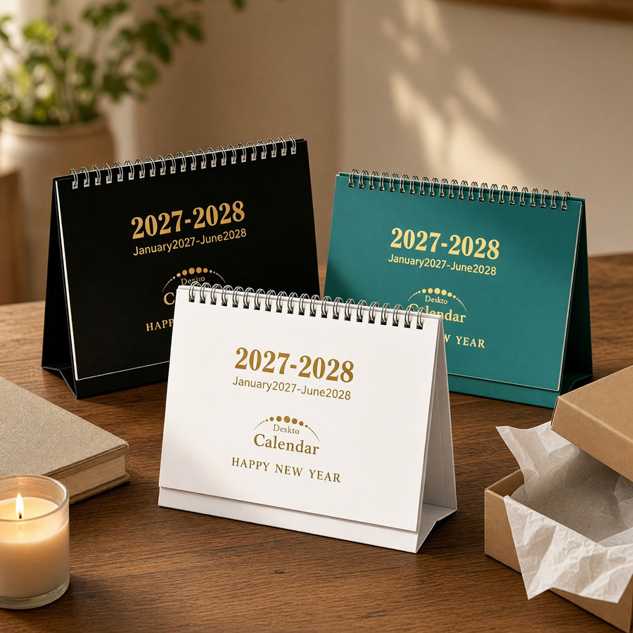 Black 2027 Desk Calendar