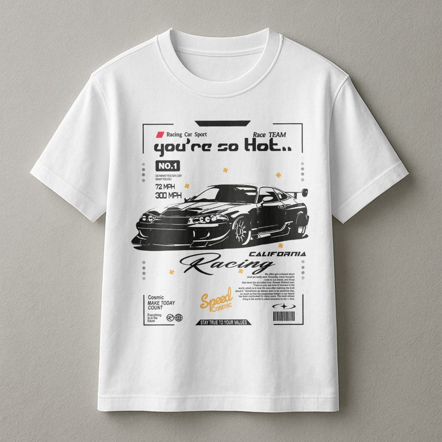 JDM Car Graphic T-Shirt | Street Racing Speed Aesthetic | 100% Cotton Premium Tee | Drift Culture Apparel for Car Lovers