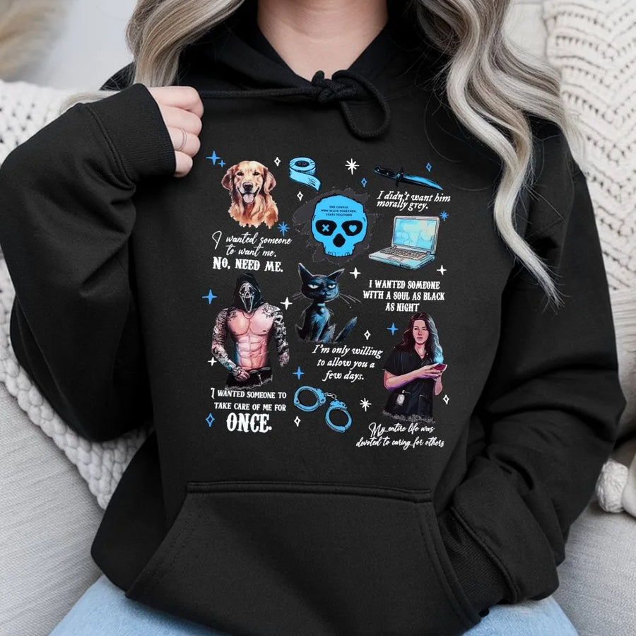 Dark Romance Book Hoodie | Aesthetic Reader Apparel | Premium Cotton Blend | Gift for Book Lovers and Spicy Romance Readers