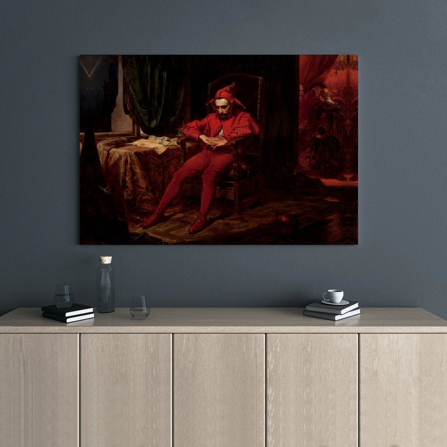 Stańczyk By Jan Matejko Canvas Print | Famous Sad Jester Fine Art Reproduction | 1.25 Inch Gallery Wrap | Classic Polish Renaissance Wall Decor Gift