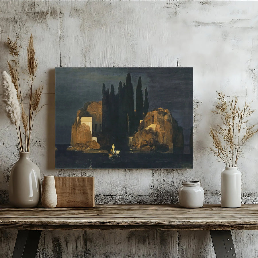 Isle of the Dead Canvas Print | Arnold Böcklin Masterpiece Reproduction | Gallery Wrapped 1.25-inch Thick Wall Art | Gothic Home Decor & Office Gift
