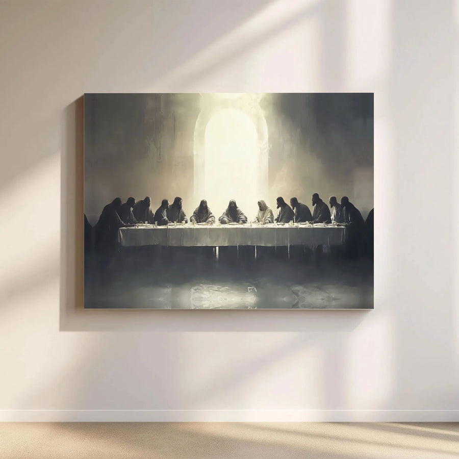 Last Supper Wall Art | Modern Religious Canvas Print | Premium Gallery Wrap Decor | Inspirational Christian Home Gift