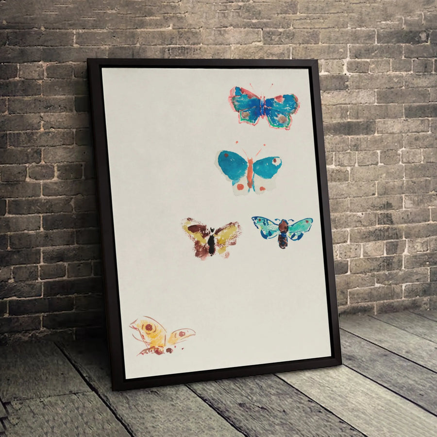 Butterfly Canvas Art Print | Watercolor Insect Wall Decor | 1.25 Inch Gallery Wrap | Premium Nature-Inspired Home Decor Gift