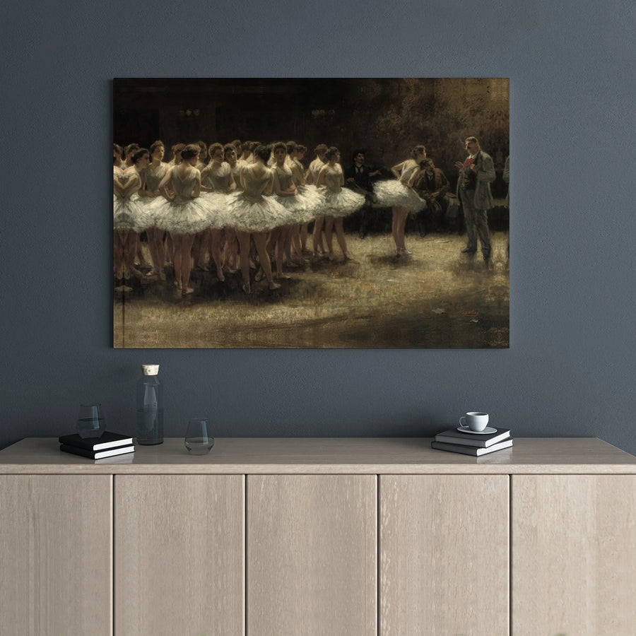 The Ballet Rehearsal Canvas Print | Louis Béroud Fine Art Painting | Gallery Wrapped Wall Decor | Classical Dance Gift for Ballet Lovers
