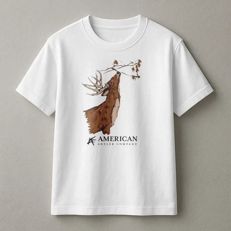 Buck Scrape Graphic Tee | Whitetail Deer Hunting Shirt for Men | Premium Comfort Colors Cotton | Unique Hunter Gift