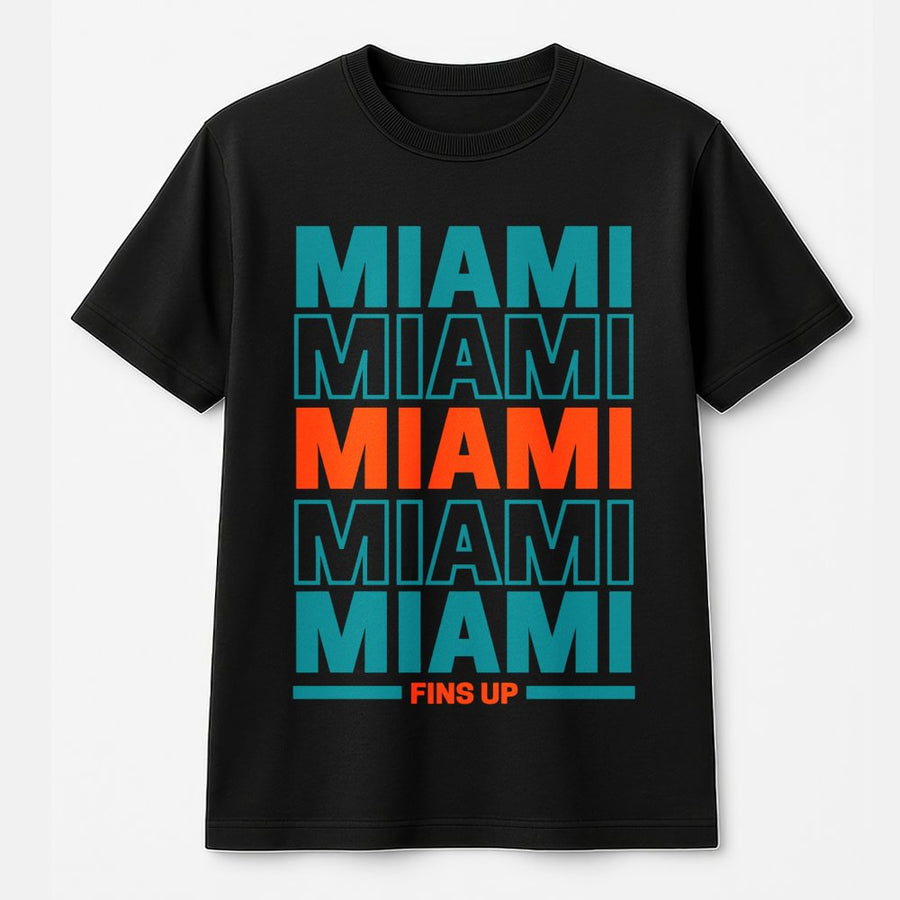 Miami Football T-Shirt, Dolphins Football T-Shirt, T-Shirt For Miami Football Fans