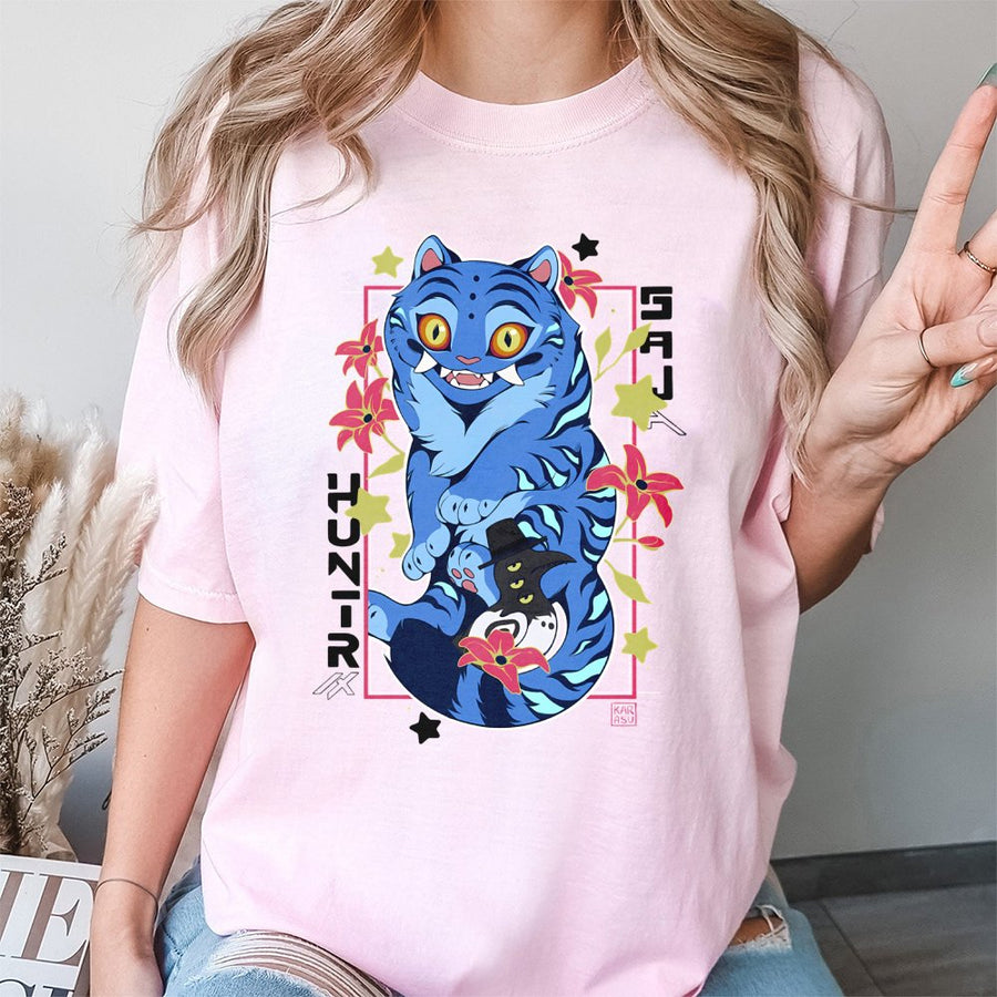Anime Tiger T-Shirt | Japanese Graphic Streetwear Art | Premium 100% Cotton | Unique Gift For Anime Fans & Otaku Culture Enthusiasts
