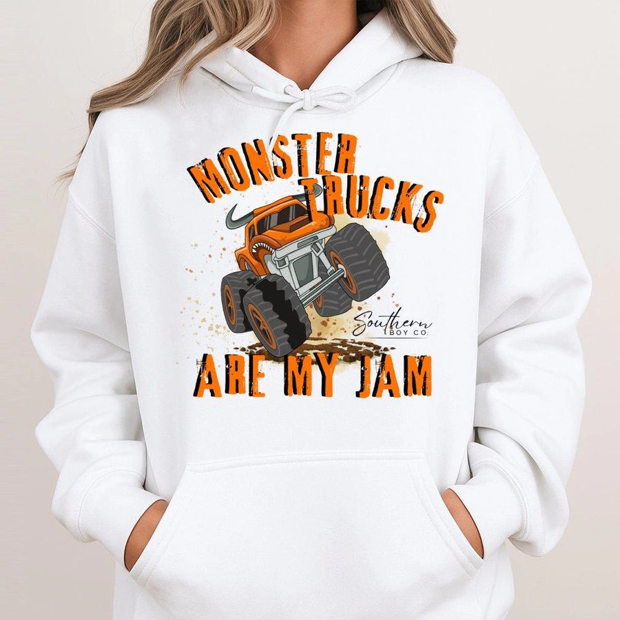 Monster Truck Hoodie | Off-Road Mud Racing Graphic Design | Premium Cotton Blend | Gift for Monster Truck Fans and Kids