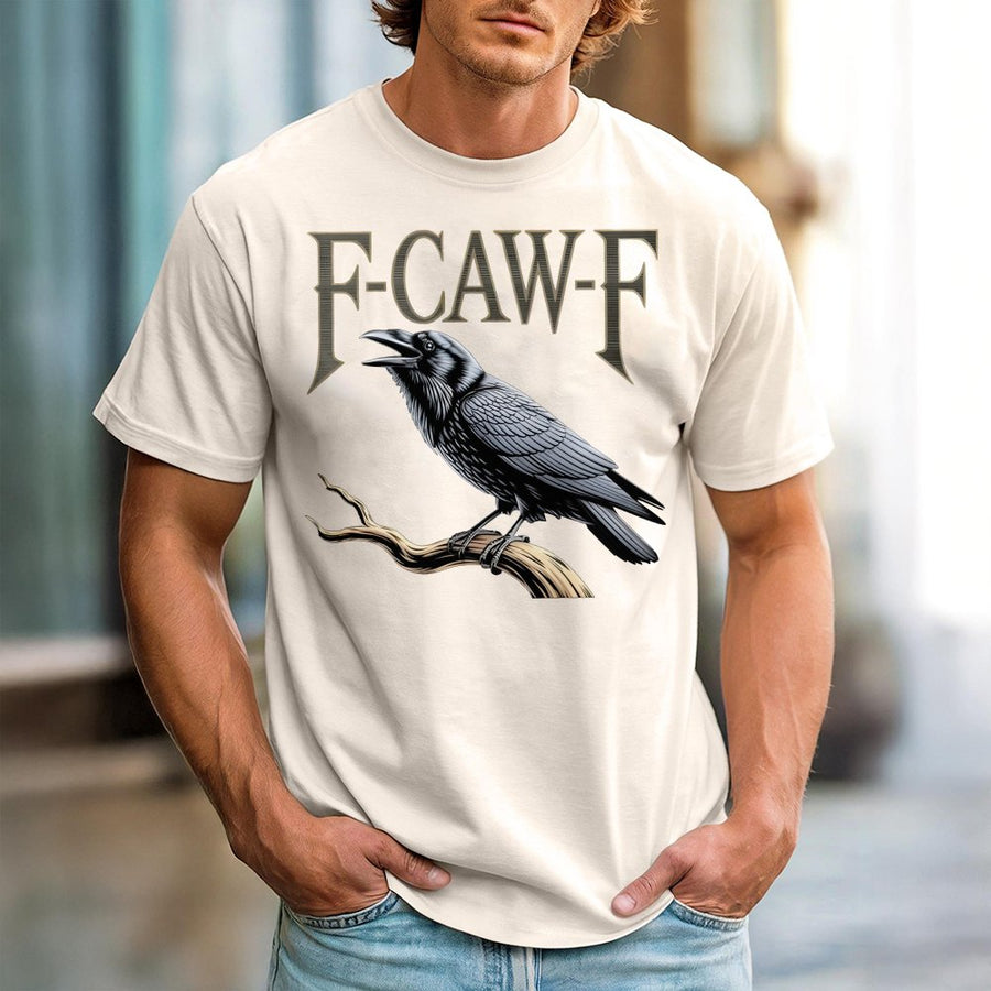 Raven Graphic T-Shirt | Gothic Crow Aesthetic Print | 100% Cotton Premium Tee | Nature Lover Gift for Men and Women