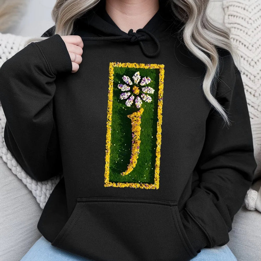 Mental Health Awareness Hoodie | Textured Daisy Semicolon Graphic | Premium Unisex Cotton Tee | Inspirational Hope Gift