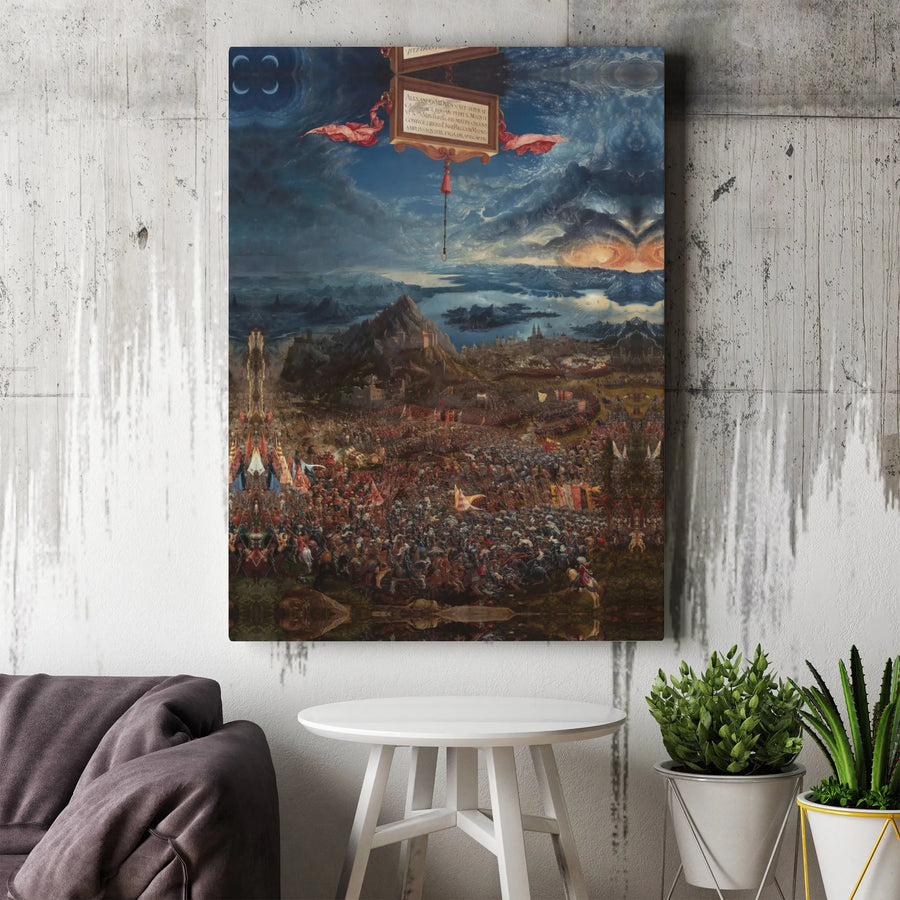 The Battle Of Alexander At Issus Canvas Print | Albrecht Altdorfer Renaissance Wall Art | Gallery Quality Museum Decor | Premium Historical Gift