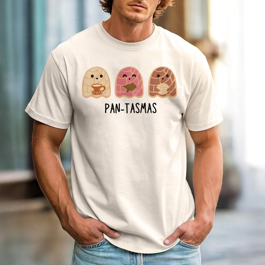Pantasmas Pan Dulce T-Shirt | Cute Mexican Ghost Concha Design | Premium 100% Cotton Tee | Funny Latina Halloween Gift for Foodies