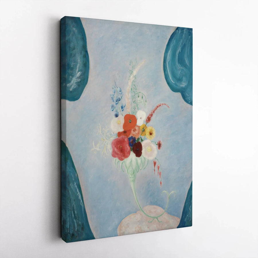 Surreal Flower Bouquet Canvas Art | Vintage Floral Oil Painting Style | Premium Gallery-Wrapped Print | Elegant Botanical Home Decor Gift