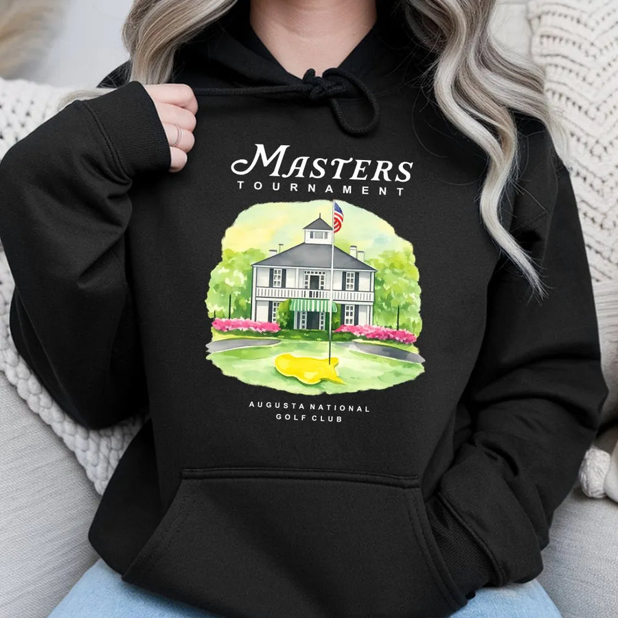 Golf Club Graphic Hoodie | Classic Tournament Sport Apparel | Premium Cotton Blend | Unisex Streetwear Gift for Golf Lovers