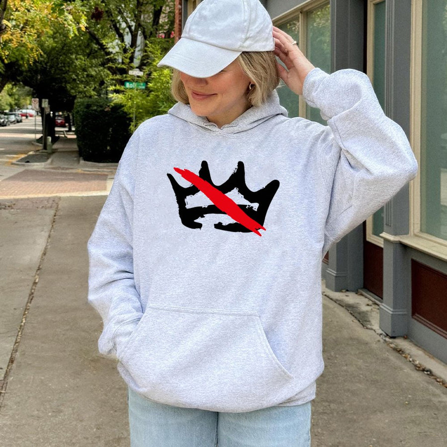 No Kings Protest Hoodie | Anti-Monarchy Graphic Pullover | Soft Cotton-Blend Premium Apparel | Activism Gift for Social Reformers