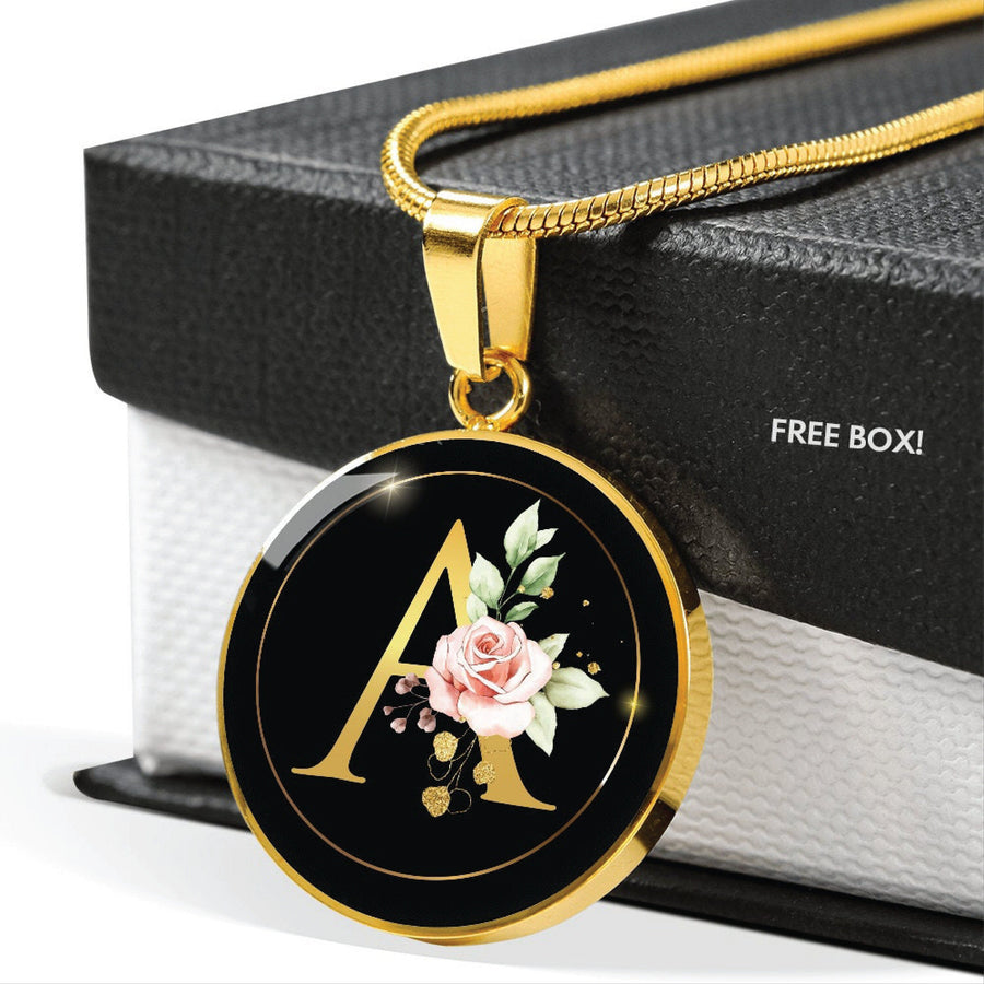 Initial Necklace, Gold, For Mom, Gold Necklace, A Initial Necklace, Initial A Necklace, Layered Necklace, Military Mom, Police Mom