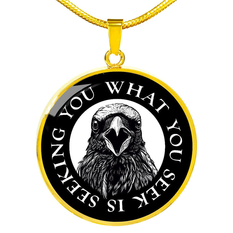 Raven Necklace, Dark Academia Jewelry, Witches Pendant