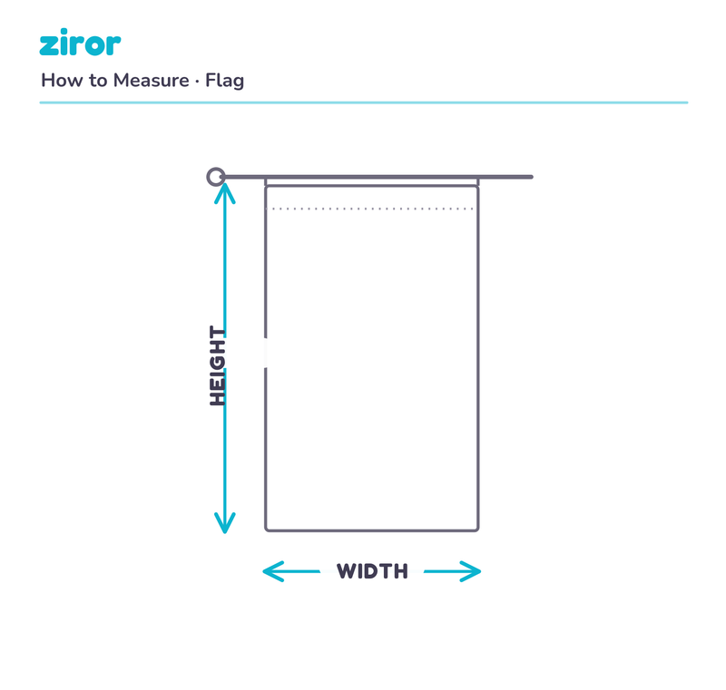 Garden Flag measurement guide