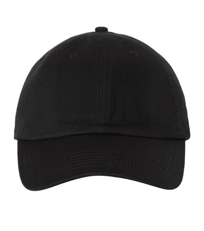 Bio-washed dad hat, black