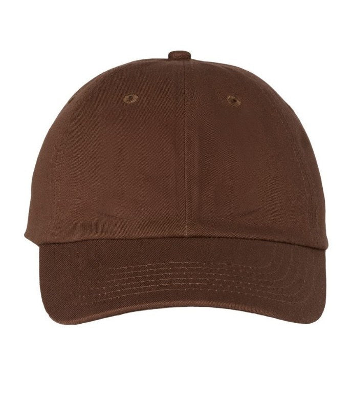 Bio-washed dad hat, brown