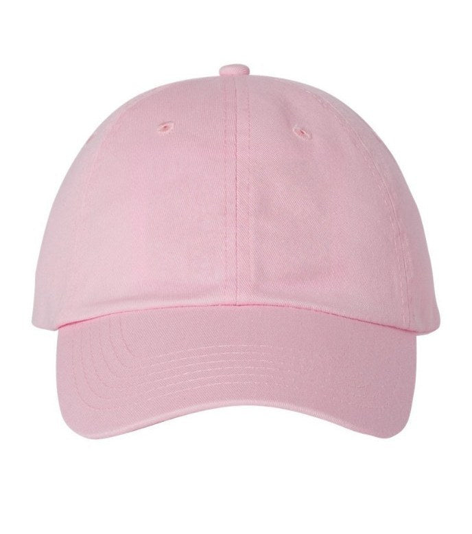 Bio-washed dad hat, light pink
