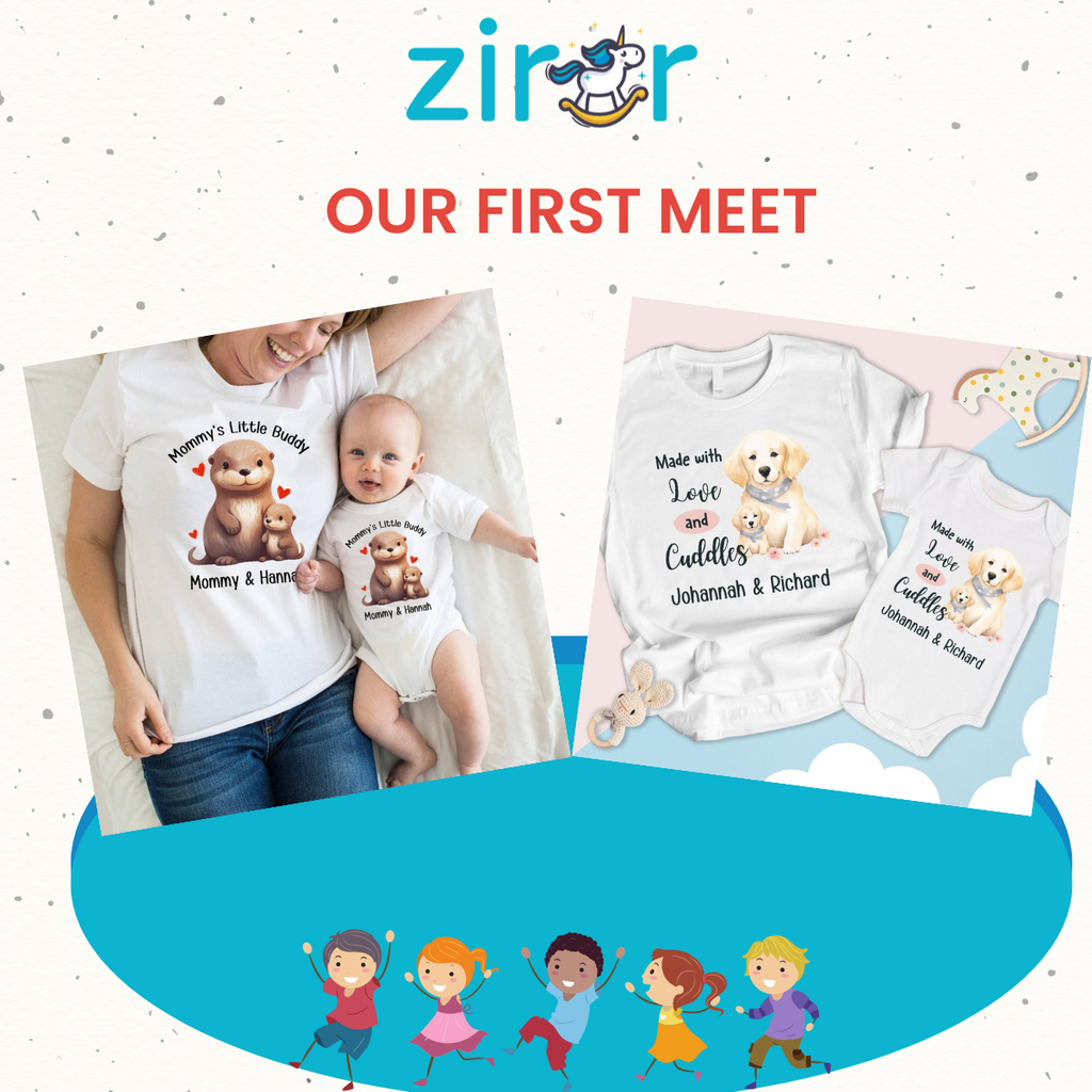 Our First Meet - Mom & Baby Matching Outfit