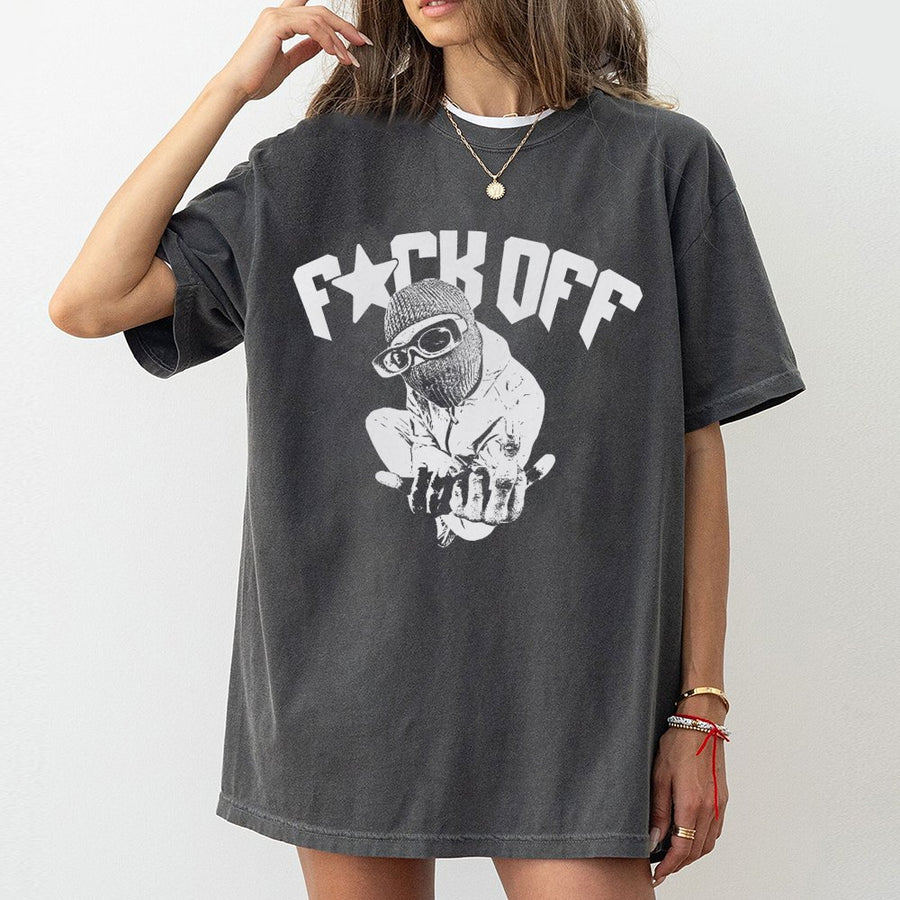 Ski Mask Graphic T-Shirt | Edgy Streetwear Slogan Tee | Premium Soft Cotton | Gift for Alternative Fashion Lovers