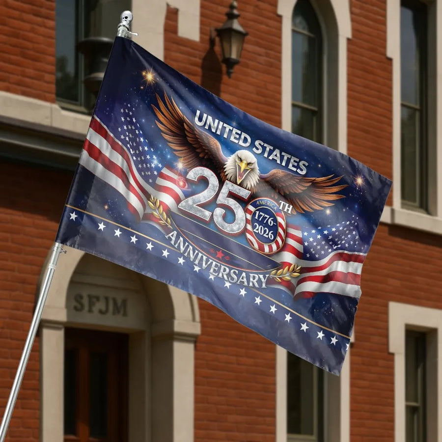 USA 250th Anniversary House Flag | Patriotic Eagle American Flag Decor | Double-Sided Premium Polyester | Collector's Yard Gift for Patriots