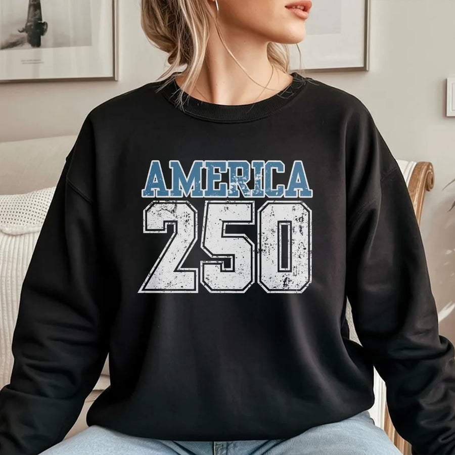 America 250 Sweatshirt | USA 250th Semiquincentennial | Premium Cotton Blend | Patriotic History Collector's Gift