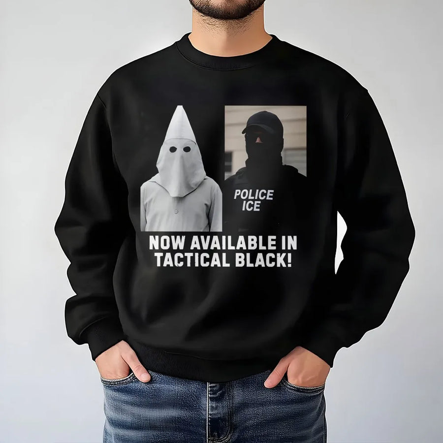 Protest Sweatshirt | Tactical Black Social Commentary Design | Premium Cotton Blend | Activist Human Rights Gift