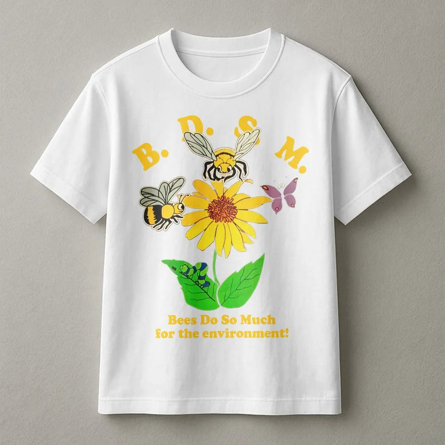 Bees Do So Much T-Shirt | Cute Bumblebee Nature Graphic | 100% Cotton Premium Tee | Wildlife Lover Gift For Men And Women