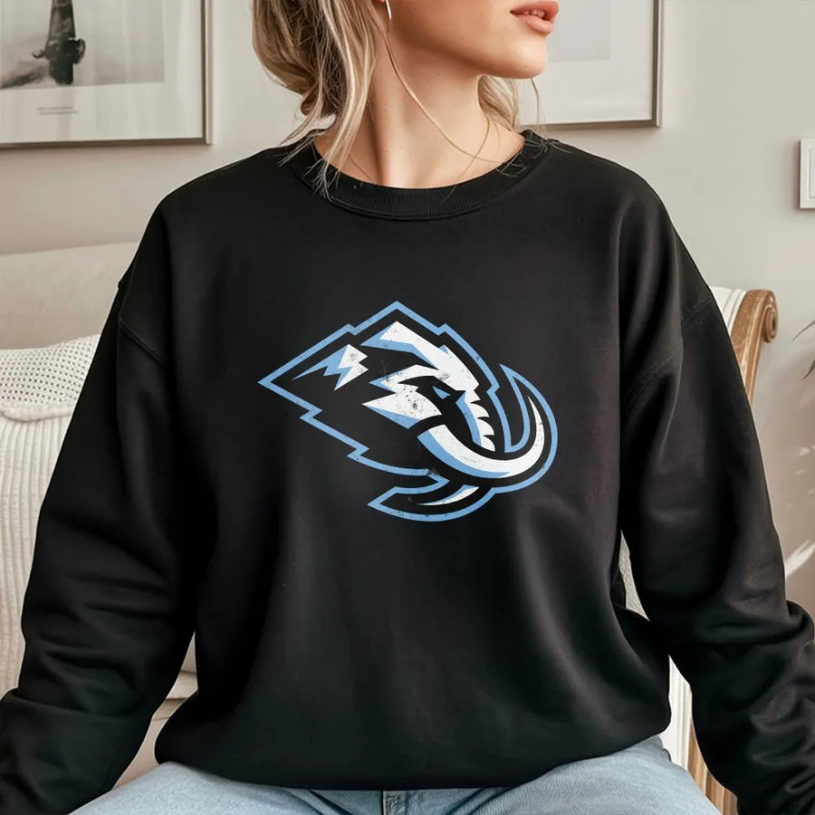 Mammoth Mascot Sweatshirt | Vintage Style Sports Logo Graphic | Soft Cotton Blend | Unisex Fan Apparel Gift
