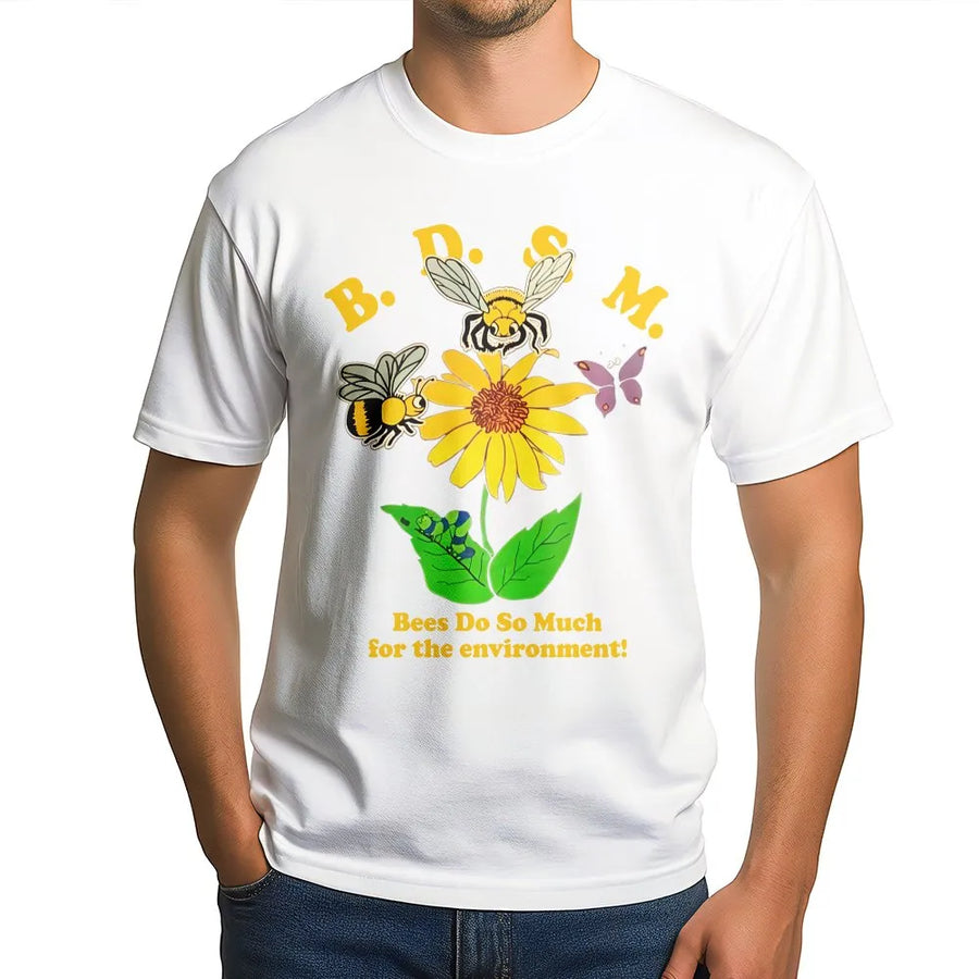 Bees Do So Much T-Shirt | Cute Bumblebee Nature Graphic | 100% Cotton Premium Tee | Wildlife Lover Gift For Men And Women