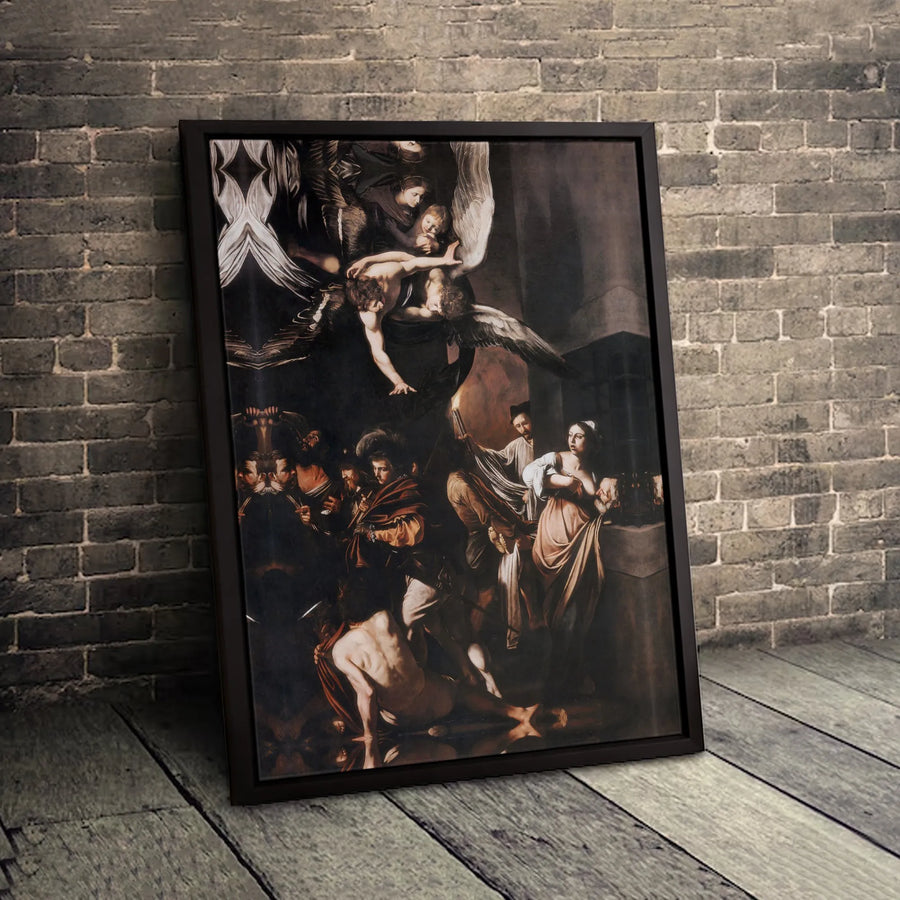 Caravaggio The Seven Works Of Mercy Canvas Print | Baroque Religious Wall Art | Premium Gallery-Wrapped Decor | Classical Masterpiece Gift