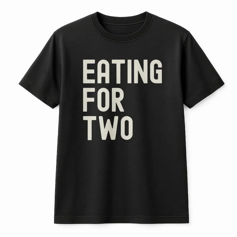 Eating for Two T-Shirt | Funny Pregnancy Announcement Sweatshirt | Premium Soft Blend | Baby Shower Gift for Mom-To-Be